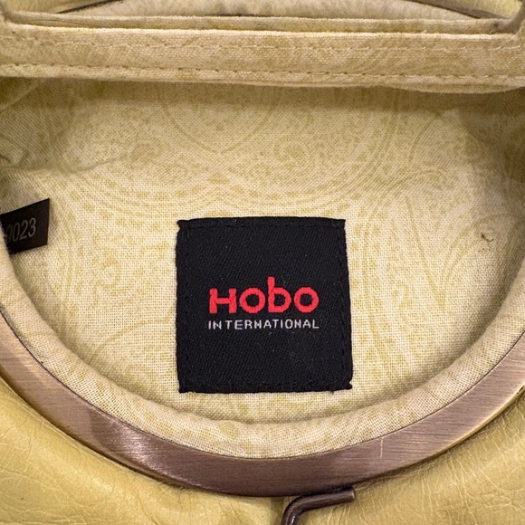 Lime green Leather hobo mini clutch - Picture 4 of 7